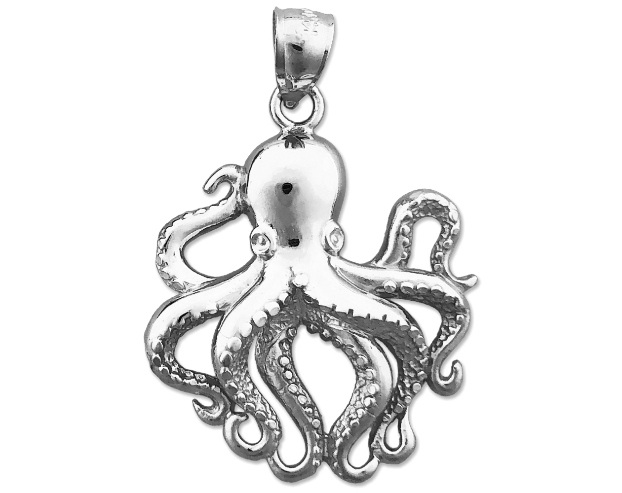 Sterling Silver Mm Cephalopod Octopus Pendant