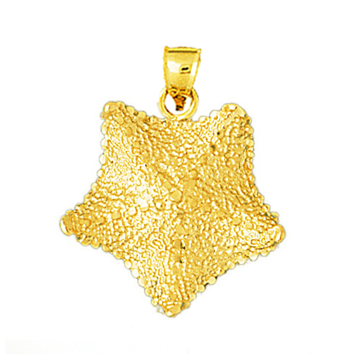 K Gold Exotic Starfish Pendant