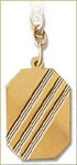 14Kt Gold Octagon Keychain