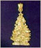 14k gold christmas tree jewelry
