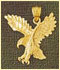 14k gold eagle charm