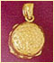 14k gold food charm
