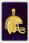 14k gold football jewelry