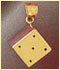 14k gold gambling charm