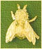 14k gold insect charm