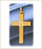 14k gold cross charm pendant