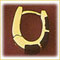 14k gold onyx huggie earrings