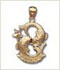 14k gold pisces zodiac jewelry