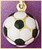 14k gold puffed enamel charm