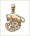 14k gold taurus zodiac jewelry