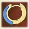 14k gold turquoise huggie earrings