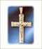 14k white gold cross charm