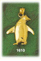 14K Gold Chubby Penguin Charm