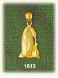 14K Gold Penguin Kissing Baby Charm