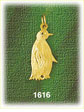 14K Gold Profile Penguin Charm
