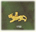 14K Gold 3D Cub Tiger Charm