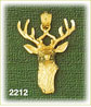 14K Gold Stag w/Antlers Charm
