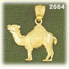 14K Gold Arabian Camel Charm