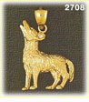 14K Gold Sly Fox Charm