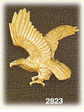 14K Gold Flying Eagle Charm