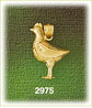 14K Gold Hen Bird Charm