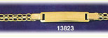 14K Gold Bismark Link Baby ID Bracelet