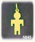 14Kt Gold Engraveable Boy Plate Charm