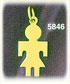 14Kt Gold Engraveable Girl Plate Charm
