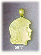 14K Gold Youth Girl Charm