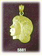 14K Gold Young Girl Charm