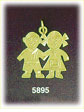 14Kt Gold Twin Boy &amp; Girl Charm