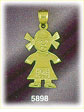 14Kt Gold Baby Girl Charm
