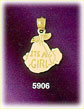 14K Gold It's A Girl Charm