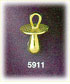 14Kt Gold 3-D Pacifier Charm