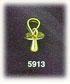 14K Gold 3 Dimensional Pacifier Charm