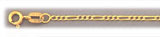 2MM 14K Gold Figaro Chain