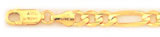 6MM 14k Gold Figaro Chain