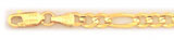 5MM 14K Gold Figaro Chain