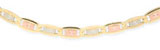 3.5MM 14K Tri Color Gold Valentino Chain