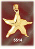 14K Gold Christmas Star Pendant