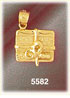 14K Gold Christmas Gift Charm