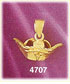 14K Yellow Gold Nurse's Cap Medical Charm 3D