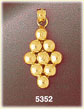 14K Yellow Gold Pocket Billiards Nine Ball Gaming Gambling Charm