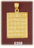 14Kt Yellow Gold Bingo Card Charm