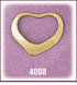 14Kt Solid Gold Floating Heart Charm