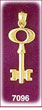 14 Karat Gold Key Charm