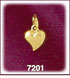 Small 14Kt Gold Puffed Heart Charm