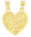 14Kt Gold Breakaway Best Friend Charm
