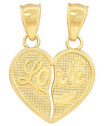 14K Gold Breakaway Love Charm
