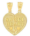 14Kt Gold Breakaway Sweet Heart Charm